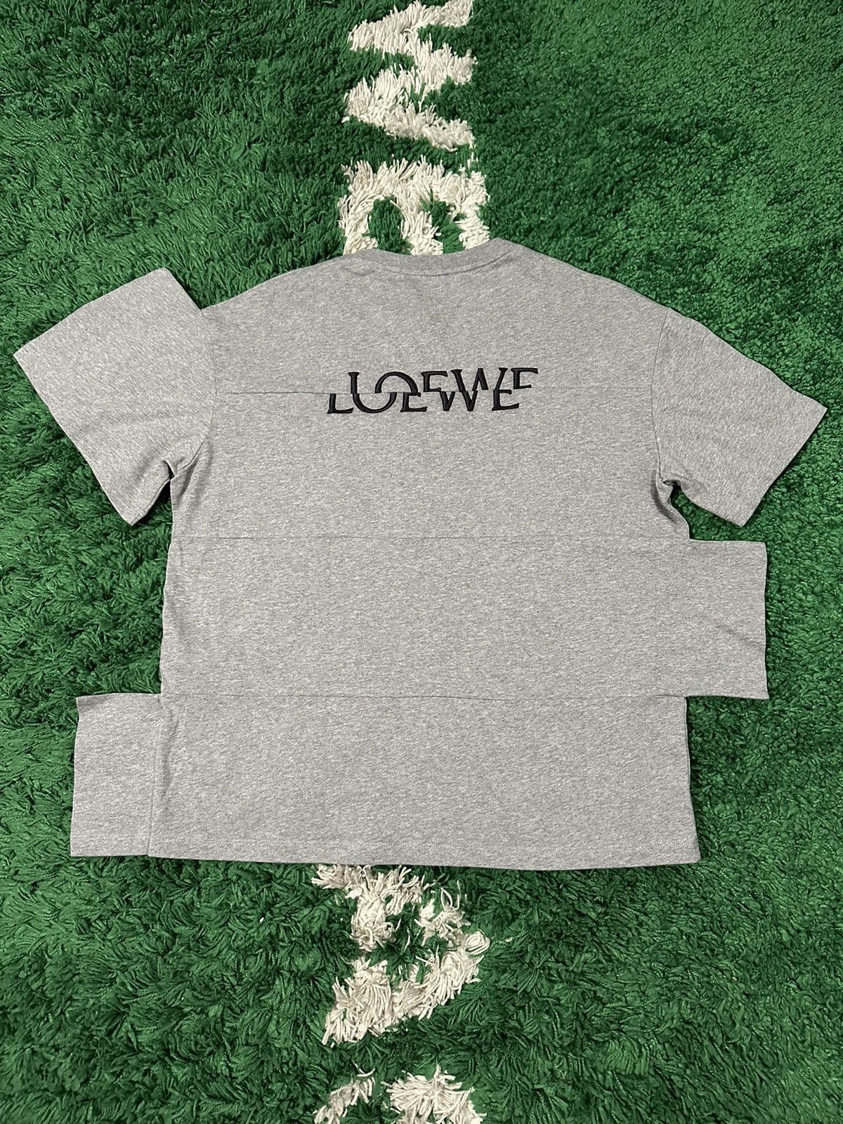 Loewe Loewe SS24 Panelled Cut n Sew Tee Grey Size US S / EU 44-46 / 1 - 1 Thumbnail