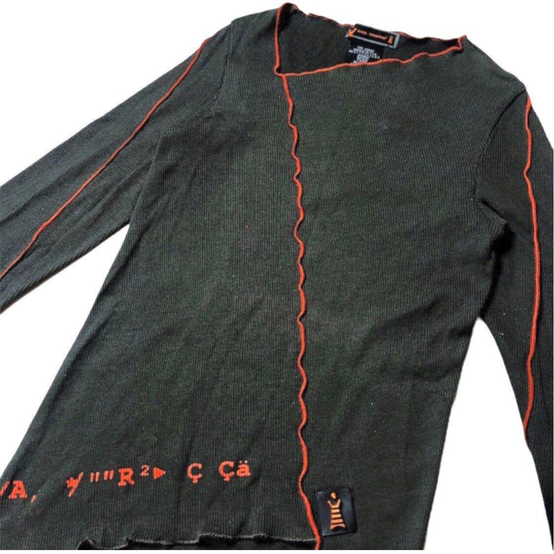 Cop Copine The Cop Copine Asymmetrical Top Grey Size ONE SIZE - 2 Thumbnail