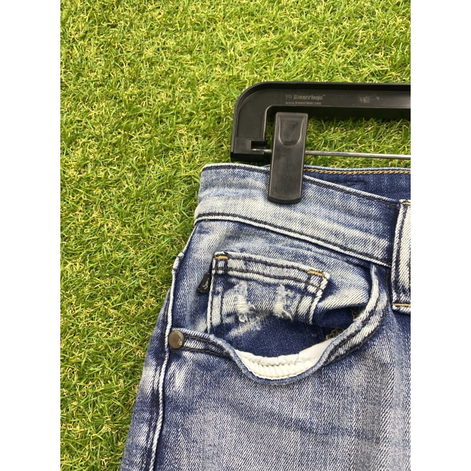 Vintage Judy Blue Jeans Womens 5/27 Boyfriend Fit Stretch Mid Rise Slim Button Fly Y2K Size 27" / US 4 / IT 40 - 5 Thumbnail