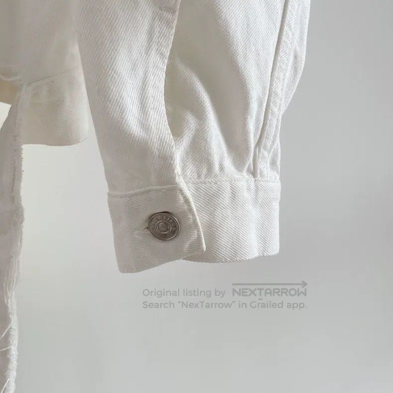 Balenciaga Balenciaga White denim jacket Size XXS / US 00 / IT 34 - 6 Thumbnail