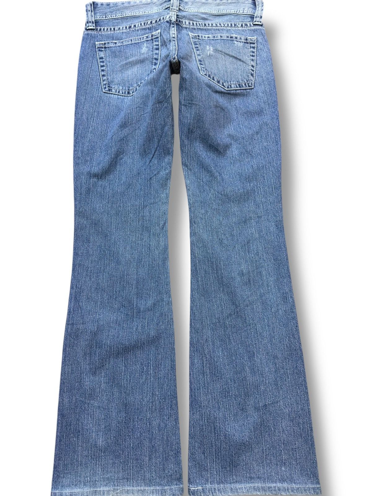 Uniqlo Vintage Uniqlo Flare Grunge Ripped Distressed Denim Size US 31 - 4 Thumbnail