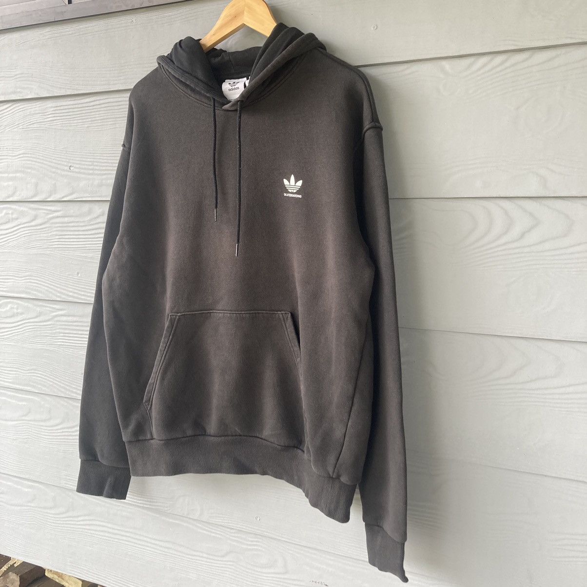 Adidas Vintage Adidas Skateboarding Faded Black Hoodie Size US XL / EU 56 / 4 - 3 Thumbnail