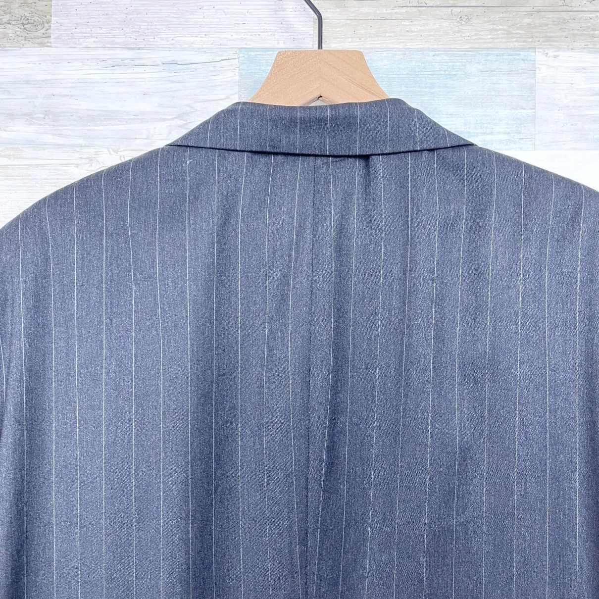 Jos. A. Bank Jos A Bank Wool Suit Gray Striped Mens 46 XL 40x32 Size 46L - 7 Thumbnail