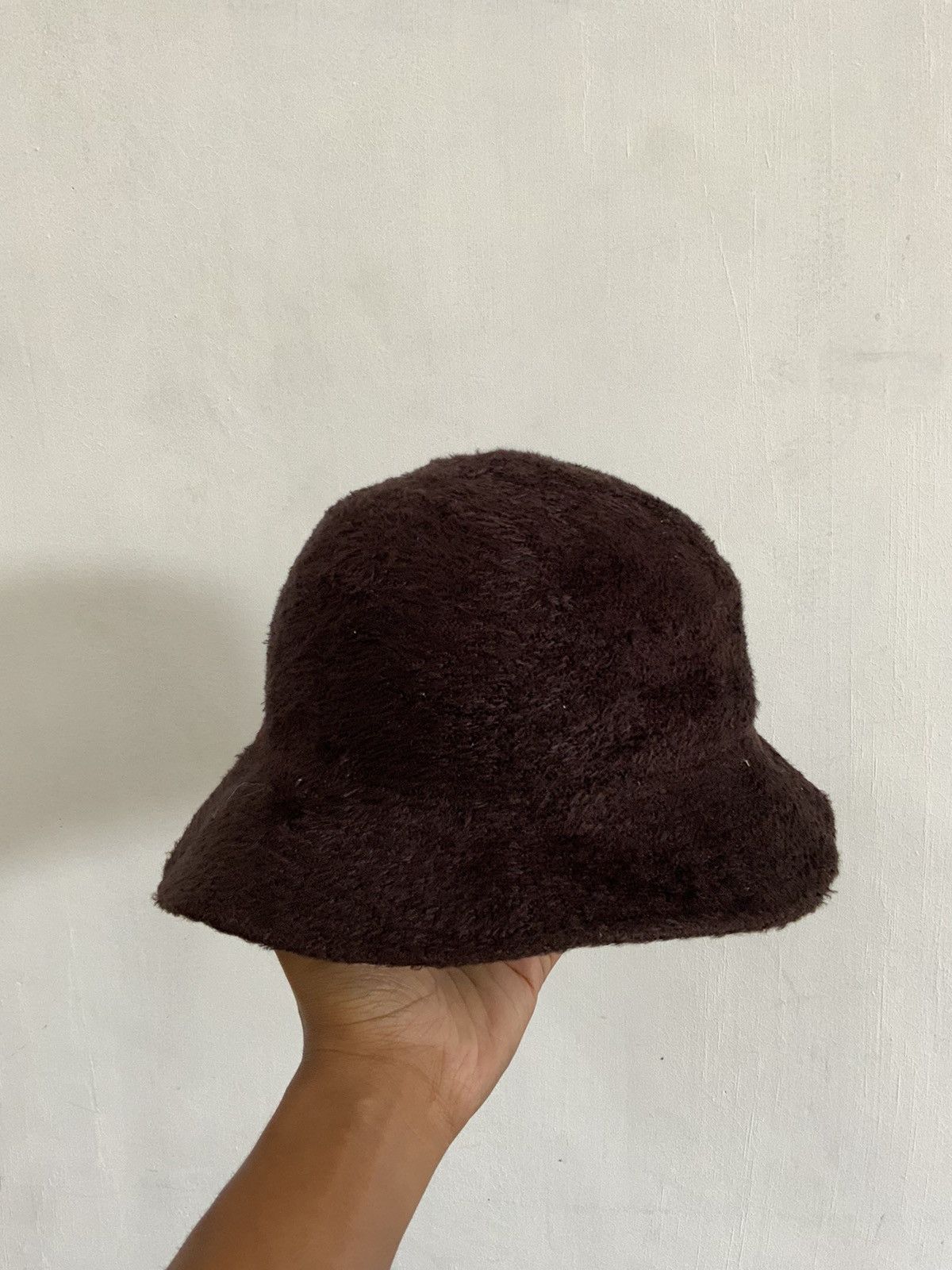Japanese Brand Mohair Fur Brown Outdoor Bucket Hat Cap Size ONE SIZE - 3 Thumbnail
