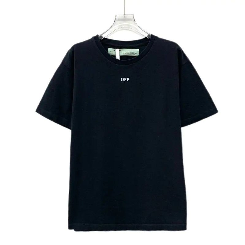 Off-White Off-White Black Cotton Short Sleeve T-Shirt 0089 Size US XL / EU 56 / 4 - 1 Thumbnail