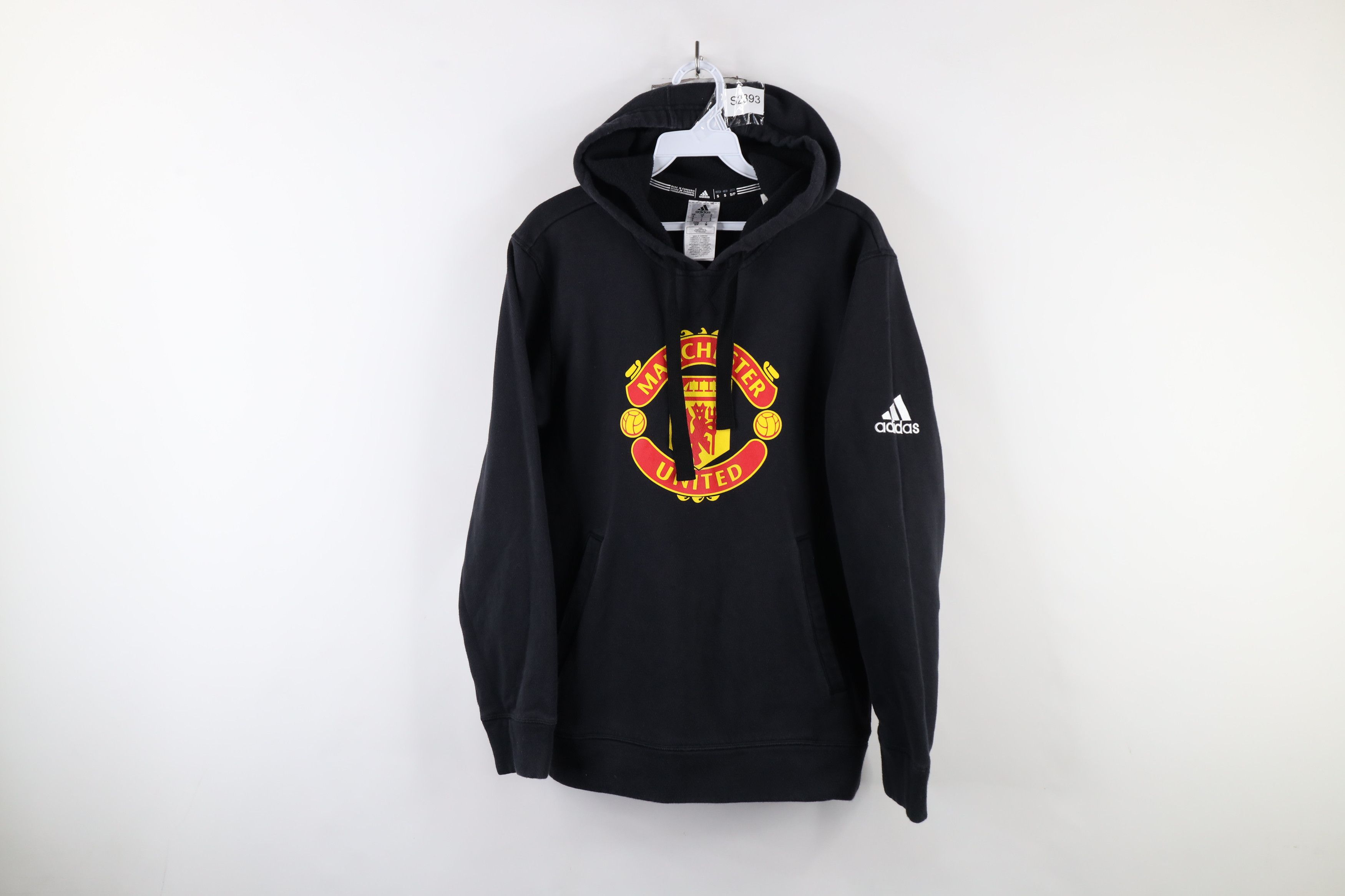 Adidas × Vintage Adidas Out Manchester United Soccer Football Hoodie Black Size US S / EU 44-46 / 1 - 1 Thumbnail