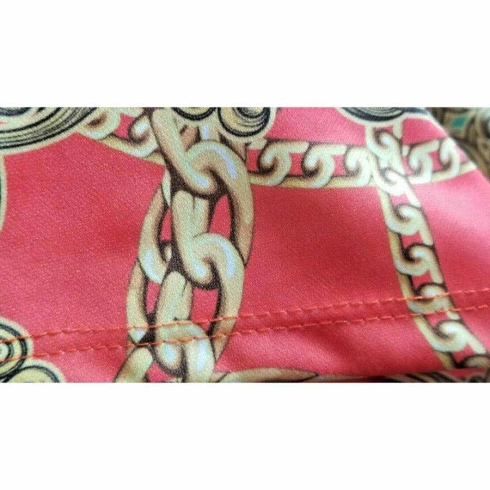 Other B Sharp Juniors Woman's Large L Dress Orange Chain Detailin Size L / US 10 / IT 46 - 11 Thumbnail