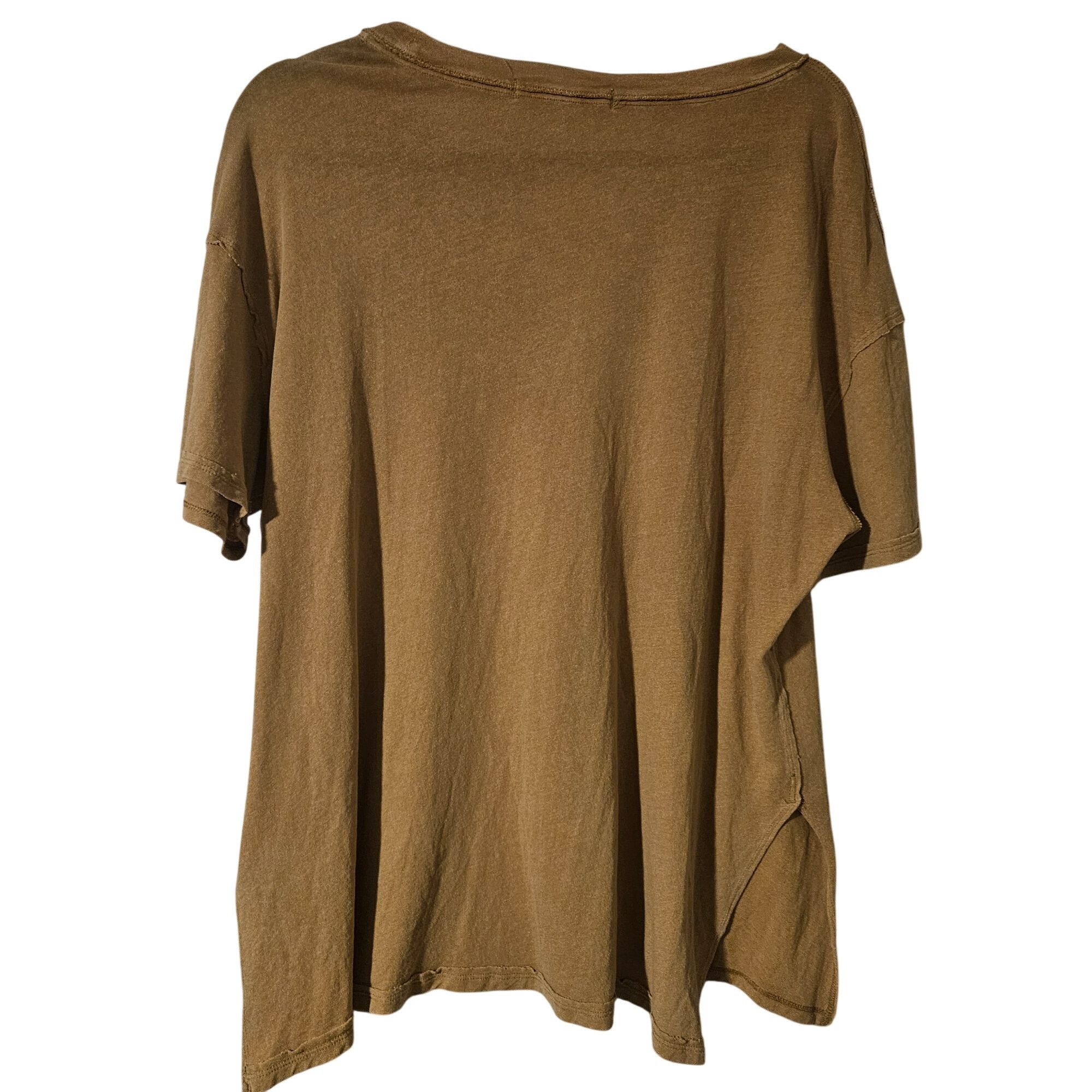 Other We The Free Women’s Lace-Up Tee Brown S Oversized Grunge Uti Size S / US 4 / IT 40 - 3 Thumbnail