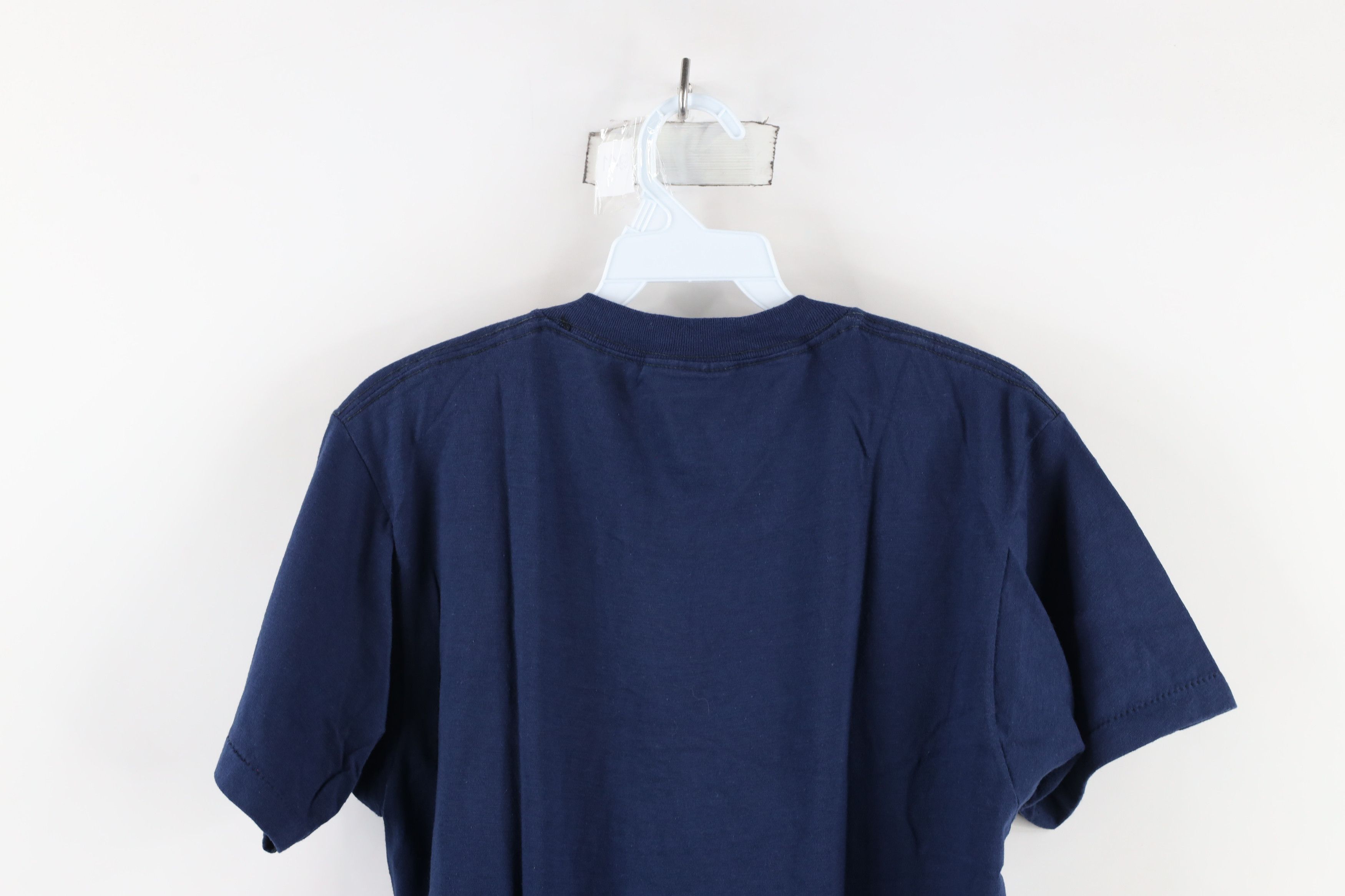 Vintage NOS Vintage 80s Local 20 Teamsters Union T-Shirt Blue USA Size US L / EU 52-54 / 3 - 7 Thumbnail