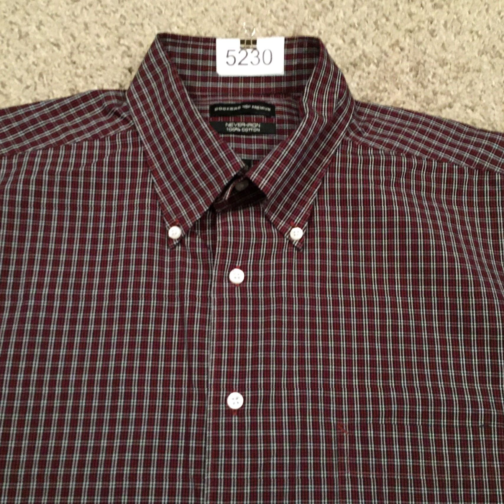 Dockers Dockers Shirt Mens Large Red Plaid Long Sleeve Button Up Never Iron Size US L / EU 52-54 / 3 - 3 Thumbnail