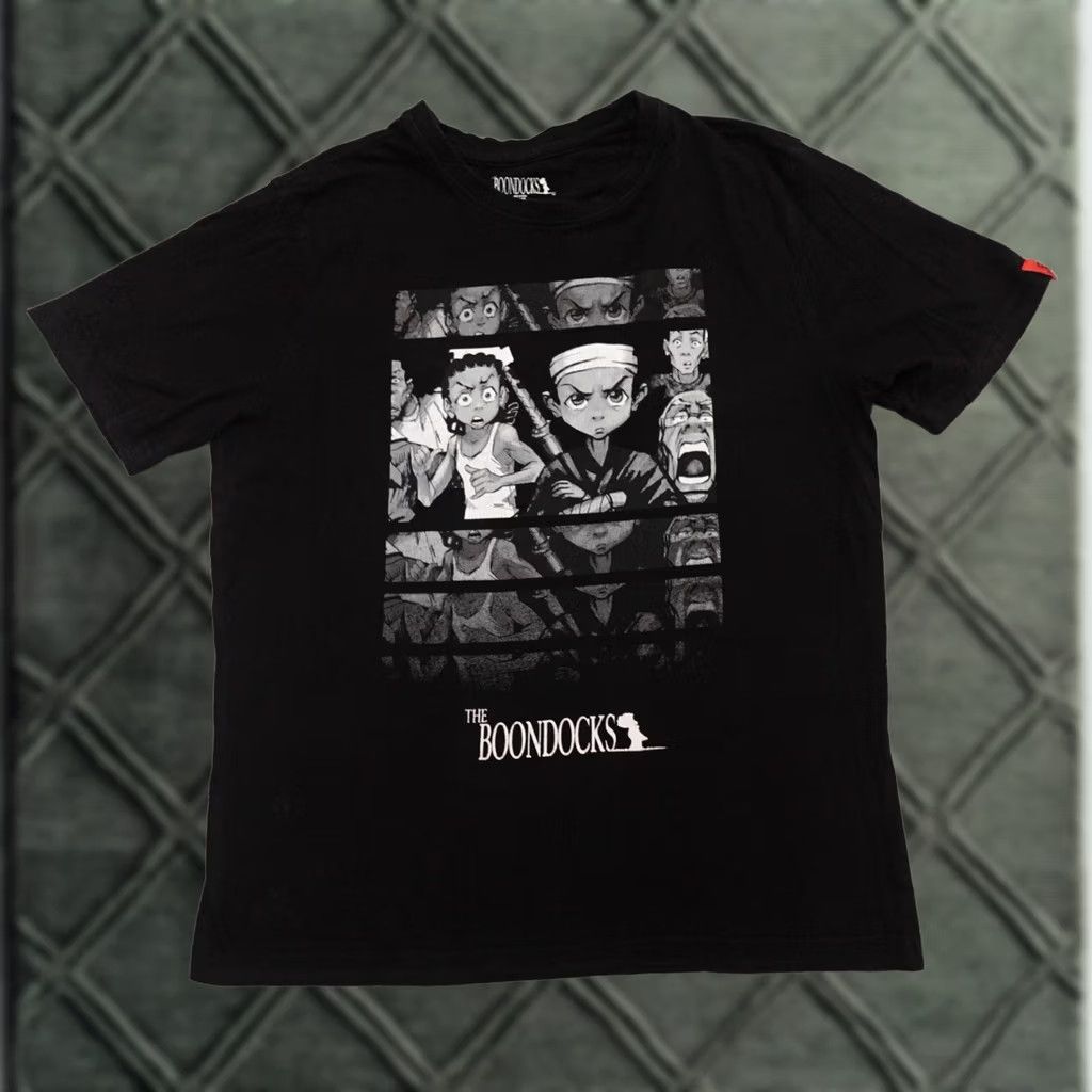 Vintage Official Boondocks TShirt Adult Medium Black (21X26) Riley Huey Robert Graphic Size US M / EU 48-50 / 2 - 1 Thumbnail