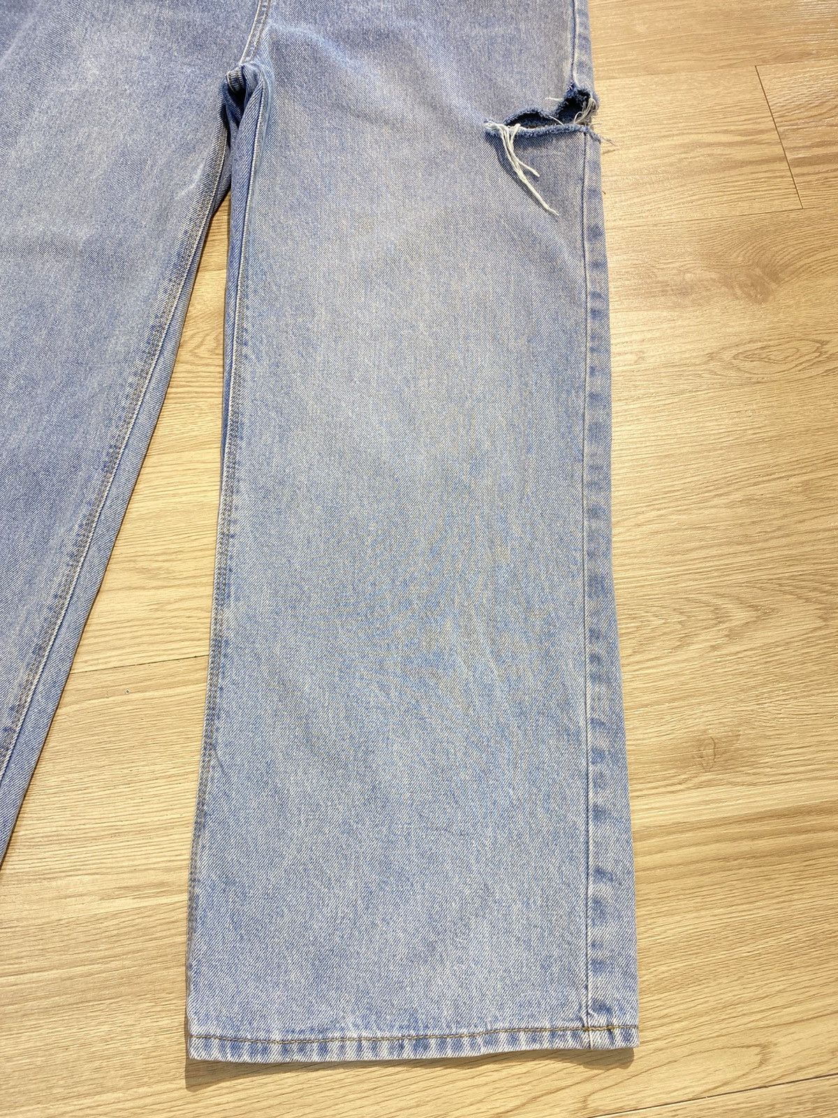 Japanese Brand Japnese Brand Baggy Blue Wash Style Ripped Jeans Size US 35 - 8 Thumbnail