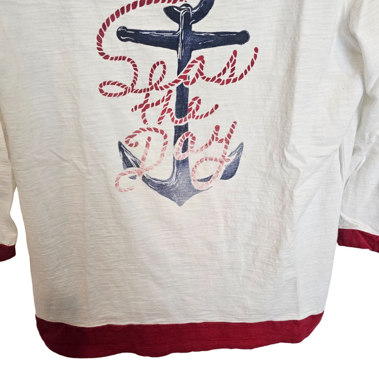 Talbots Talbots Womens Graphic Tee Size S "Seas The Day" Nautical Size S / US 4 / IT 40 - 3 Thumbnail