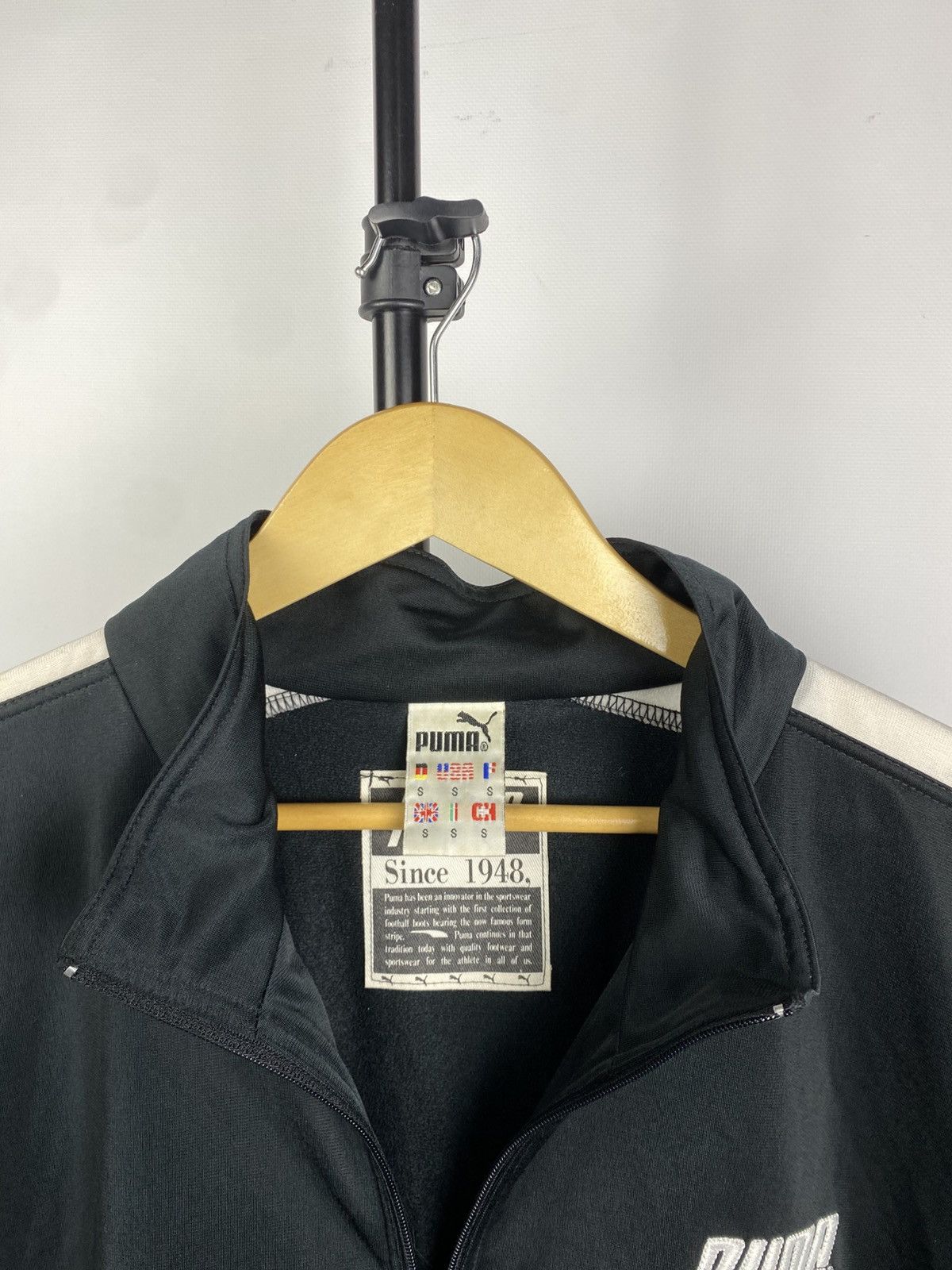 Puma × Vintage Vintage 90’s PUMA Sport Long Sleeve Track Full Zip Jacket S Size US S / EU 44-46 / 1 - 3 Thumbnail