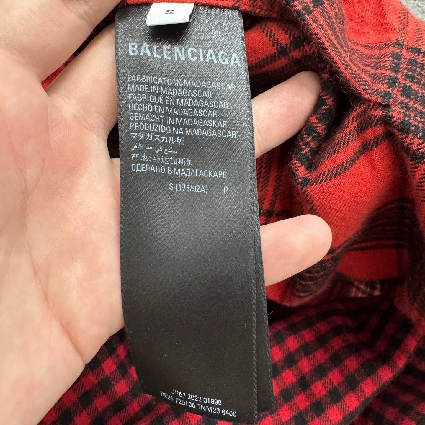 Balenciaga reversible checkered shirt by balenciaga. Size US S / EU 44-46 / 1 - 6 Thumbnail