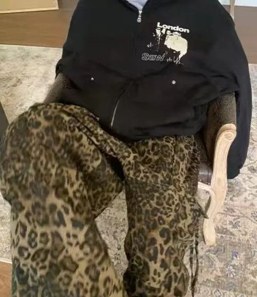 Japanese Brand × Vintage Leopard print paratrooper pleated cargo wide-leg pants Size US 32 / EU 48 - 4 Thumbnail