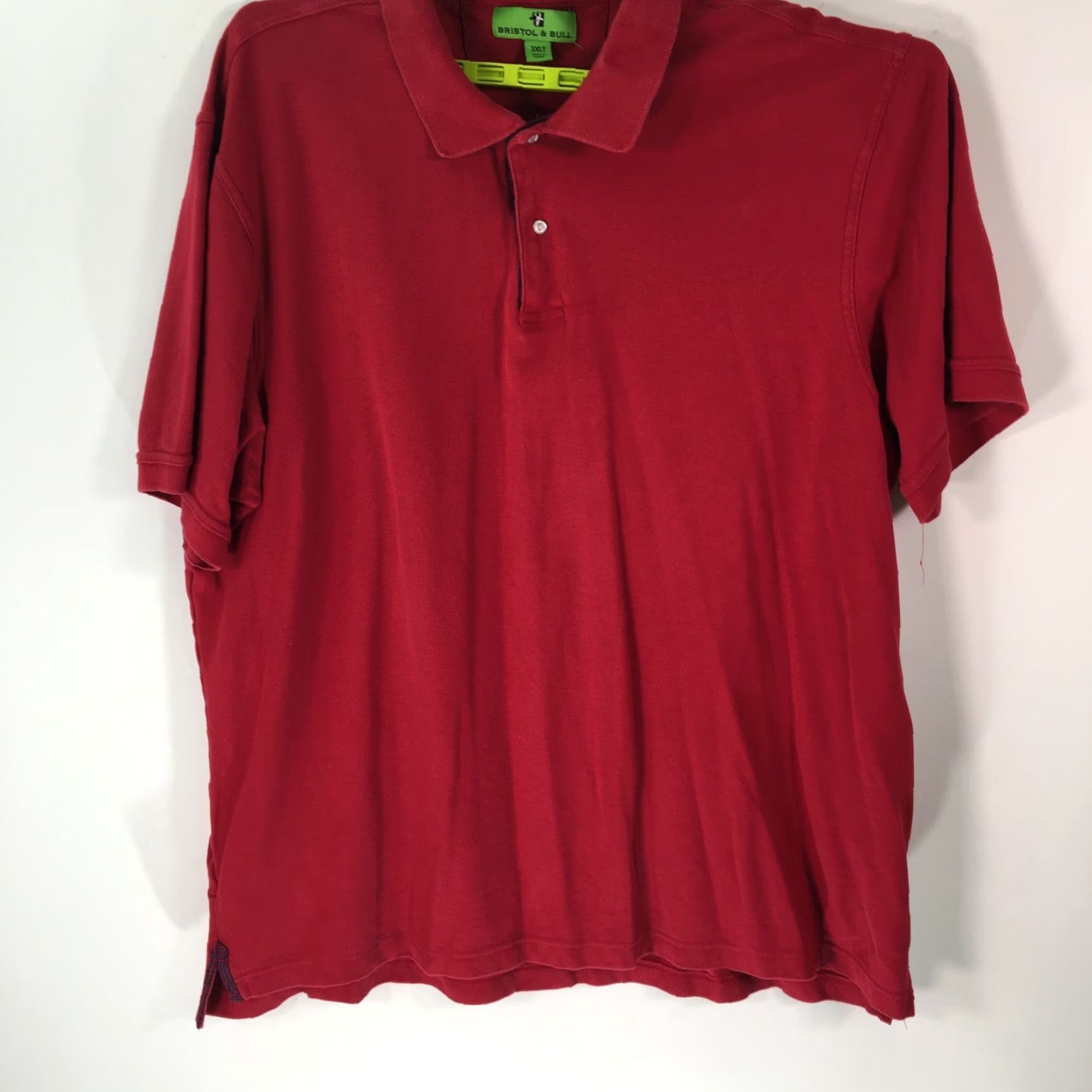 Vintage Bristol & Bull Mens Casual Regular Red Button-Down Polo Shirt Size 3XLT Size US XXL / EU 58 / 5 - 2 Thumbnail
