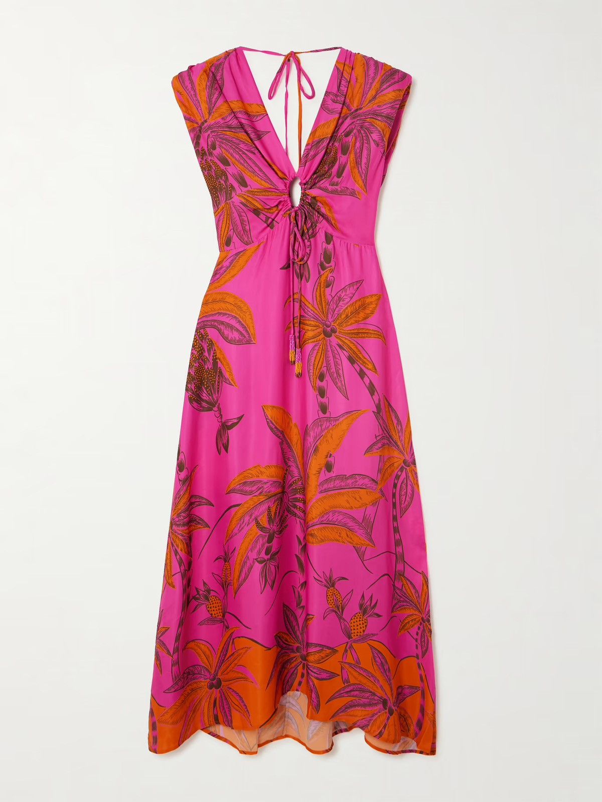 Farm Rio Farm Rio Beach Forest Viscose Maxi Dress, Size XS Size XS / US 0-2 / IT 36-38 - 8 Thumbnail