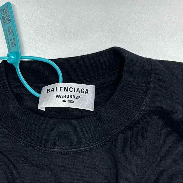 Balenciaga Balenciaga Logo Graphic Short Sleeve T-Shirt 0079-2507 Size S / US 4 / IT 40 - 4 Thumbnail