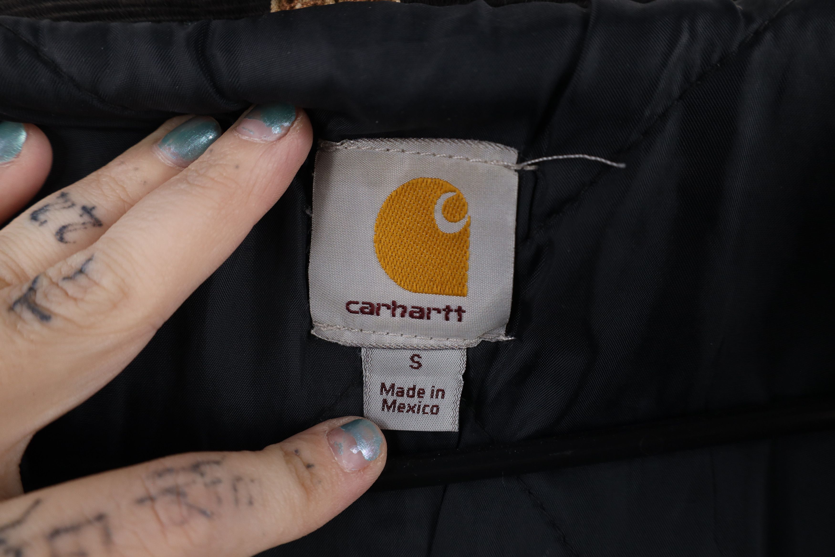 Carhartt × Vintage Vintage Carhartt Spell Out Quilted Canvas Chore Barn Jacket Size US S / EU 44-46 / 1 - 10 Thumbnail
