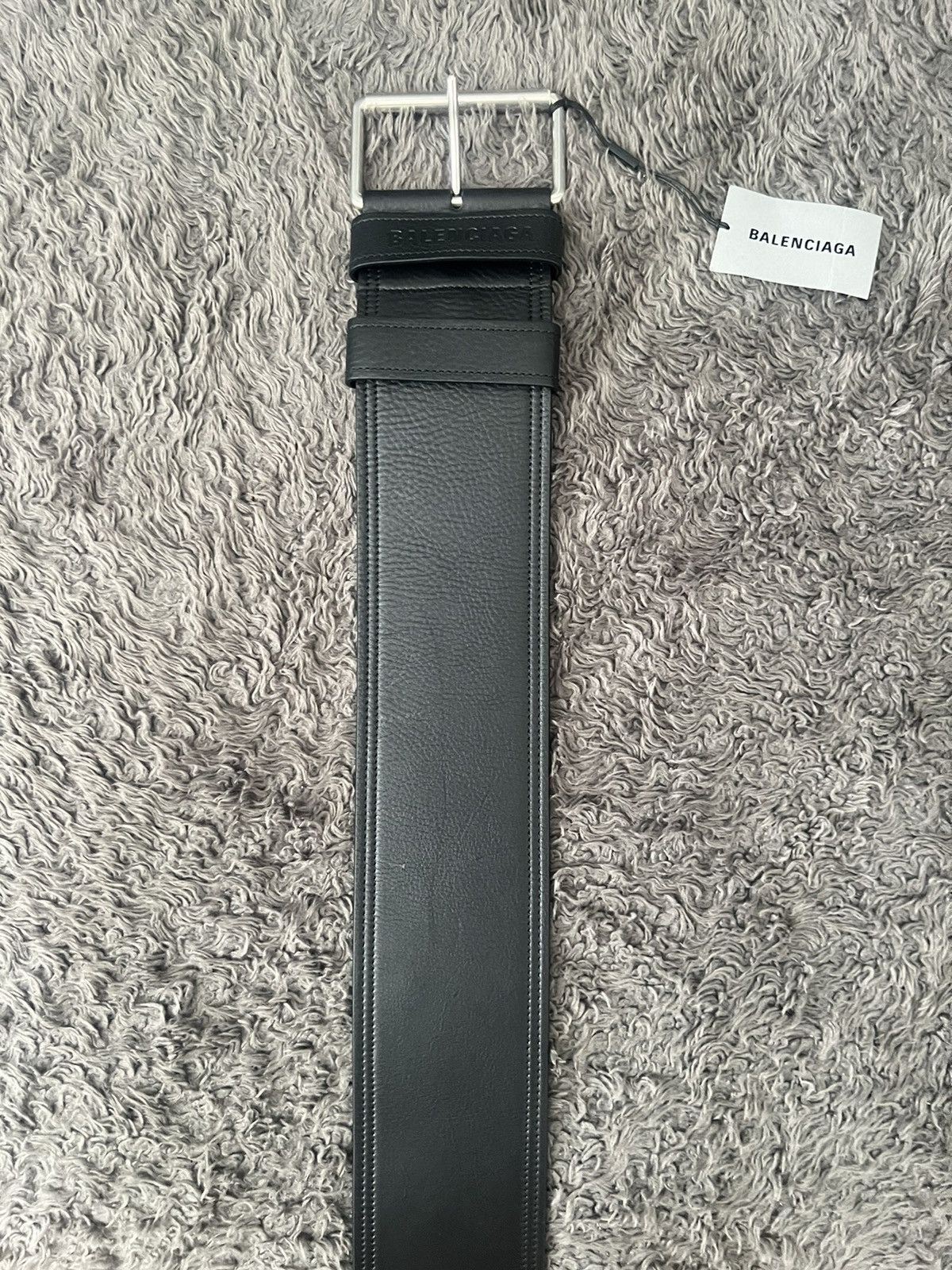 Balenciaga Balenciaga Force Leather Belt Size 40 - 4 Thumbnail