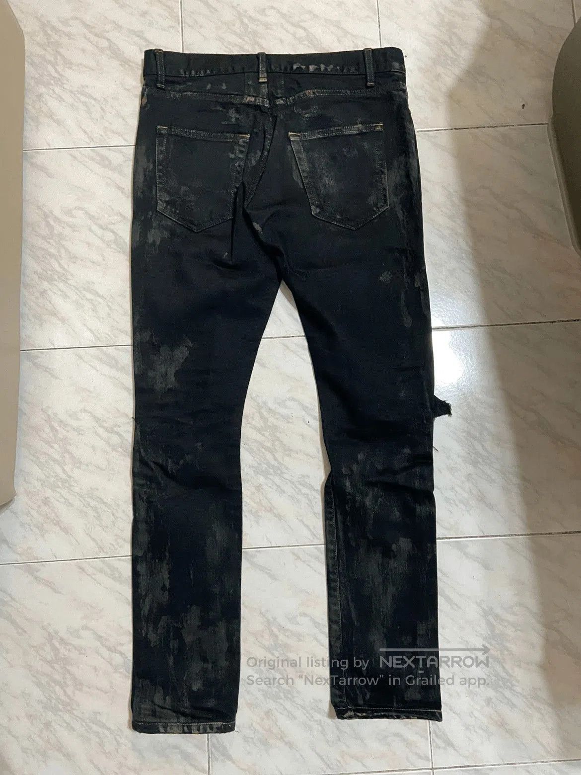 Saint Laurent Paris Saint Laurent Paris by Hedi 15SS Distressed Denim. Size US 29 - 2 Thumbnail