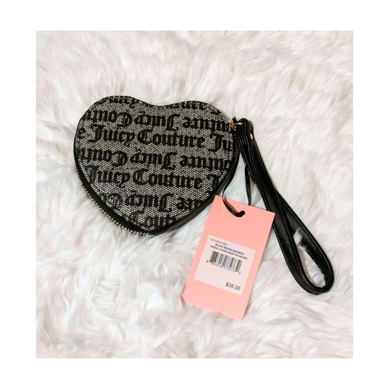 Juicy Couture Juicy Couture Heart Wristlet Coin Purse Strawberry Logo Y2K Size ONE SIZE - 2 Thumbnail