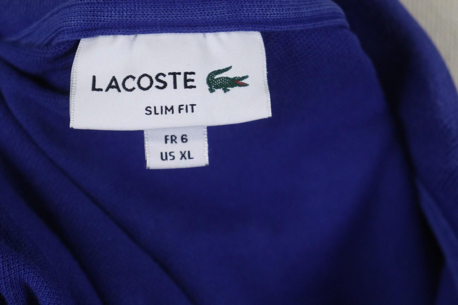Lacoste Lacoste Slim Fit Blue Short Sleeve Polo Shirt Size XL Size US XL / EU 56 / 4 - 12 Thumbnail