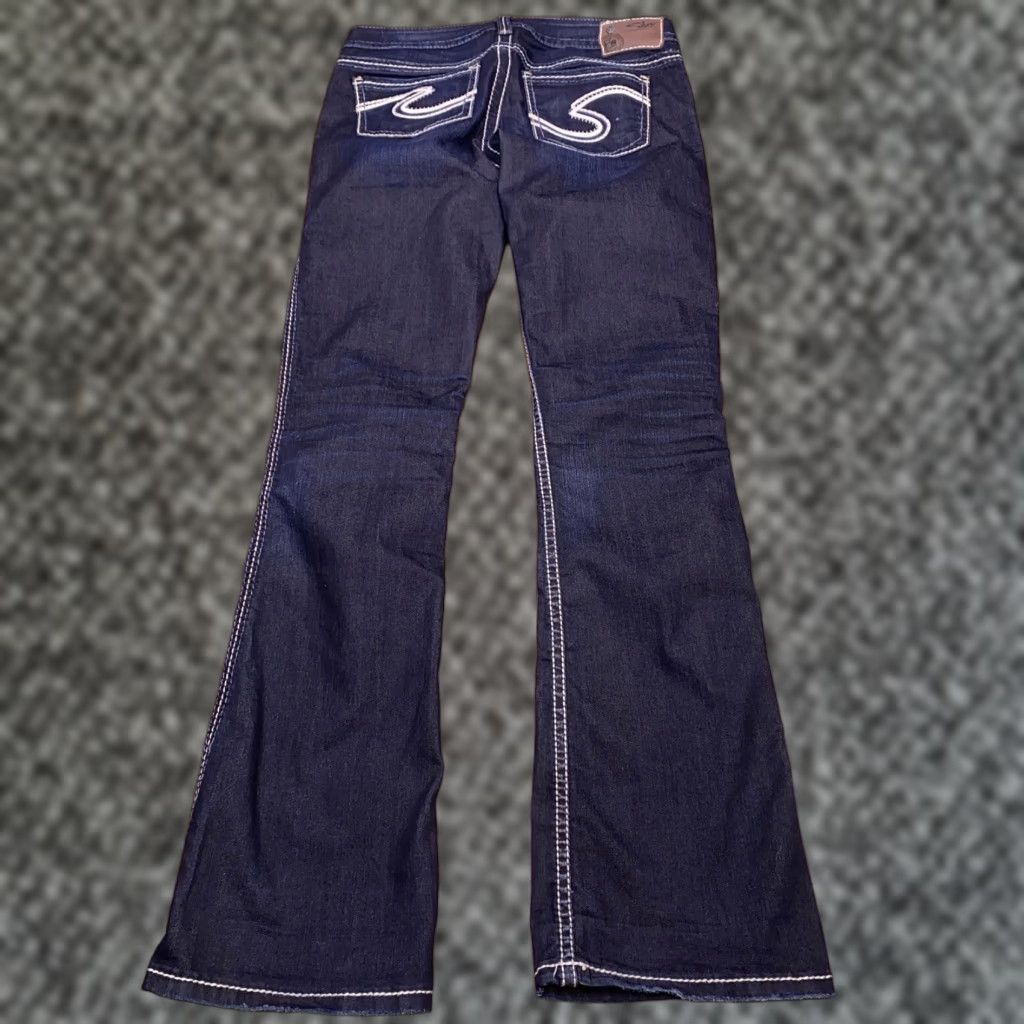 Silver Jeans Co. Silver Jeans Jeans 27x33 Low Rise Stretch Bootcut Women Regular Blue 5-Pocket Denim Cotton Blend Modern Vintage: No Size 27" / US 4 / IT 40 - 1 Thumbnail