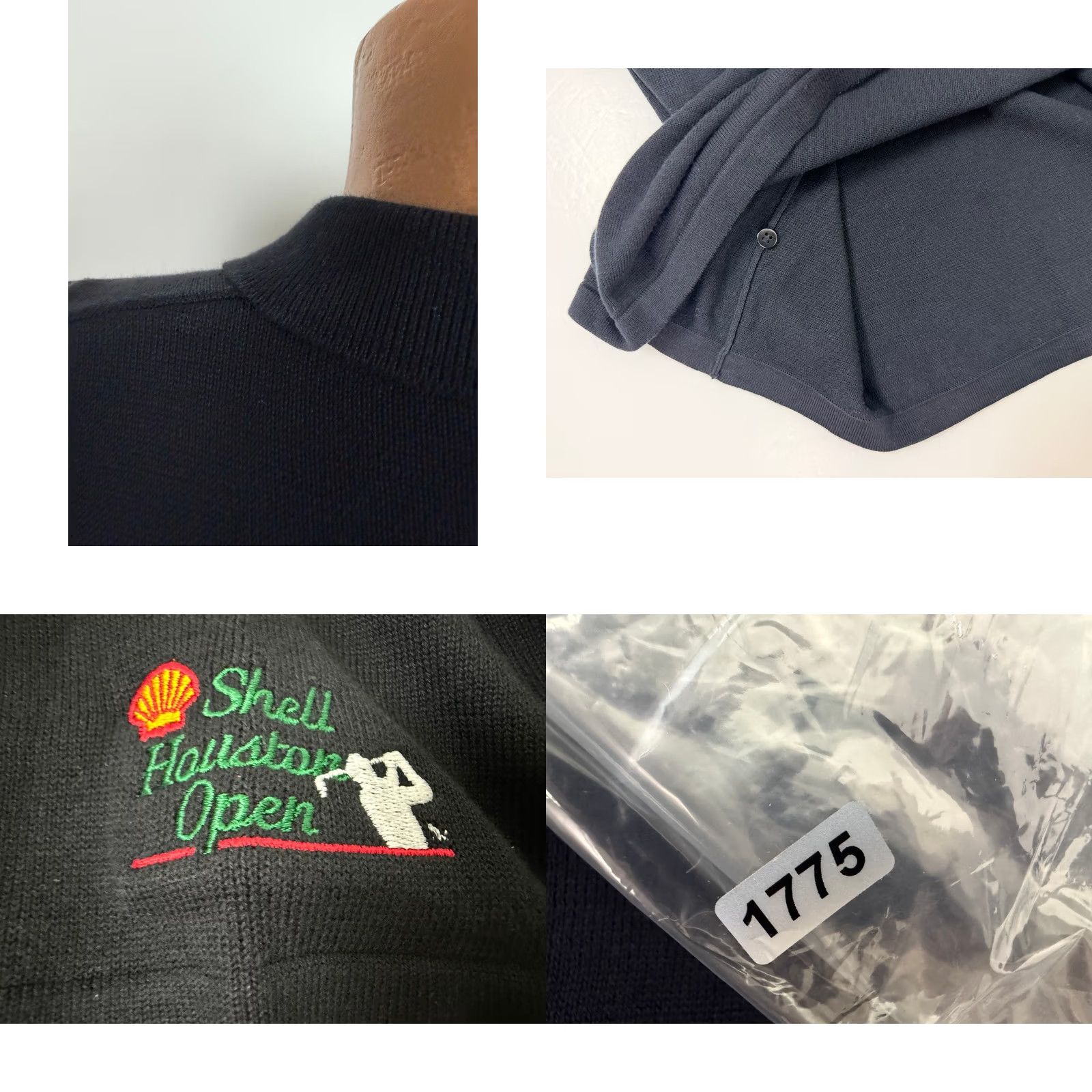 Vintage VINTAGE Munsingwear Polo Shirt Men XL Black Knit Embroidered Golf Cotton Polo Shirt XL Men Black Vintage Nike Size US XL / EU 56 / 4 - 8 Thumbnail