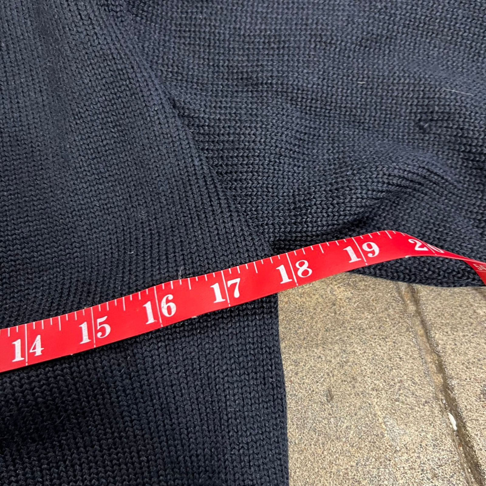 Vintage 40s H.L. Whiting letterman cardigan chain stitch black SM Size US S / EU 44-46 / 1 - 5 Thumbnail