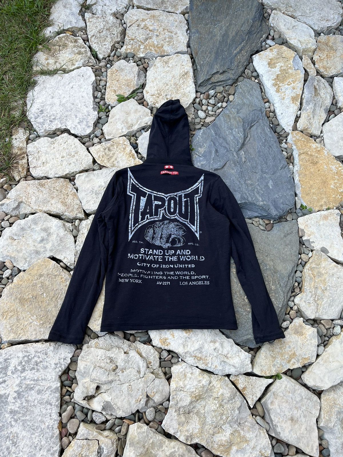 Affliction × Tapout Vintage Tapout y2k long sleeve zip hoodie waffle slim logo Size US M / EU 48-50 / 2 - 1 Thumbnail