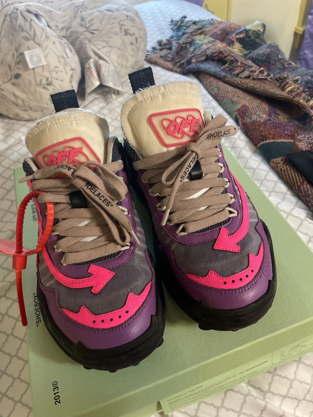 Off-White ODSY 1000 VIOLET FUSCHIA Size US 8 / IT 38 - 2 Thumbnail