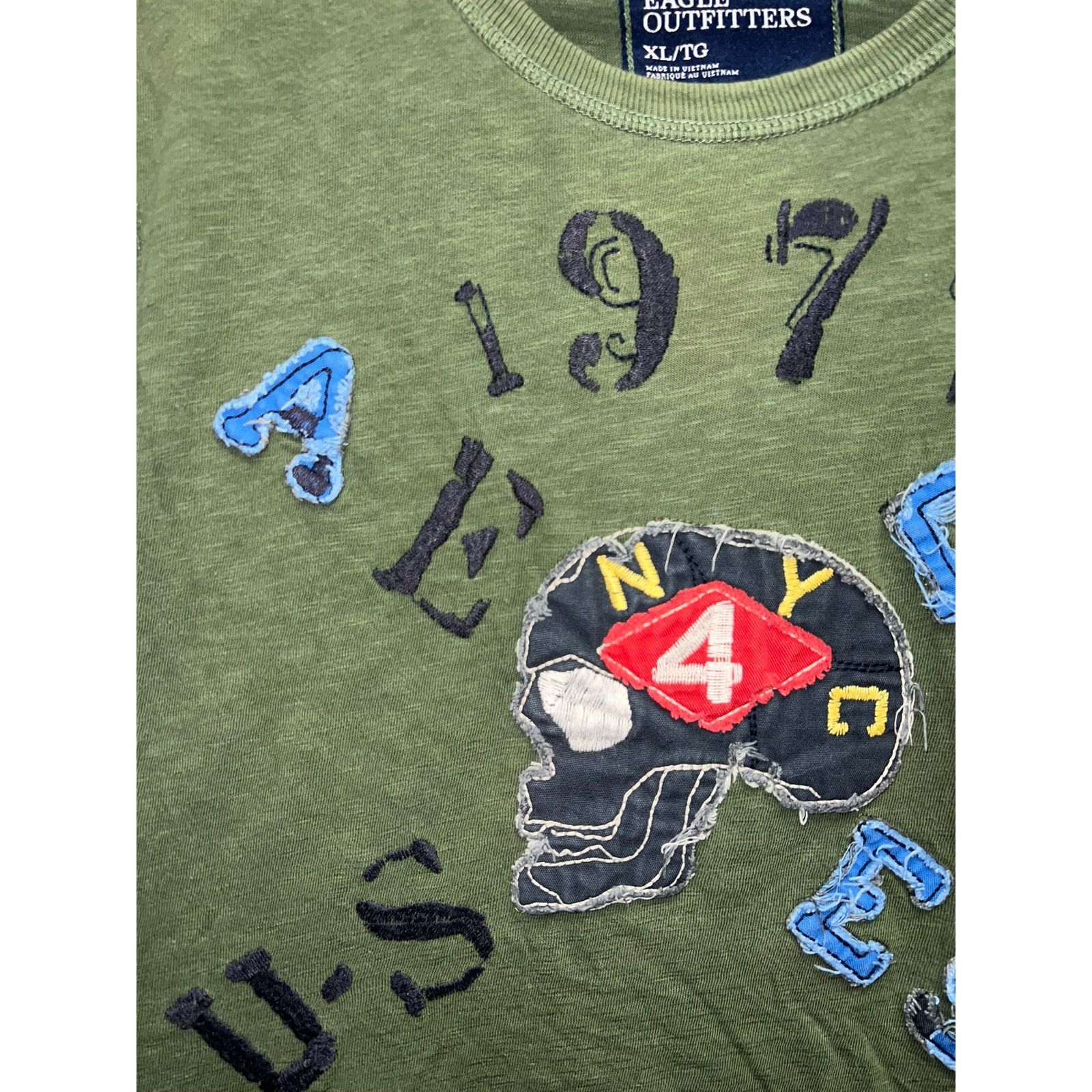 American Eagle Outfitters American Eagle US Division Shirt United States NYC Tee Y2K L Size US L / EU 52-54 / 3 - 3 Thumbnail