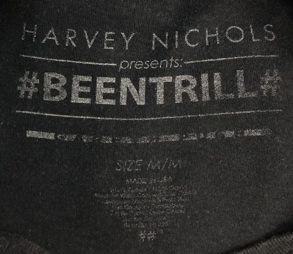 Vintage Vintage Harvey Nichols Presents #Beentrill Made In Usa Shirt Size US M / EU 48-50 / 2 - 11 Thumbnail
