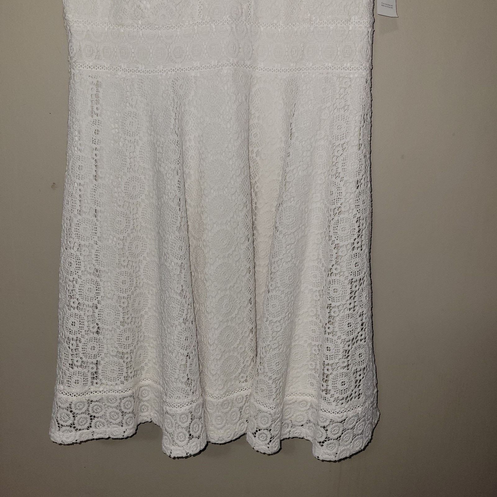 & Other Stories Charter Club Lace Fit & Flare Dress Size XL Vintage Cream Size XL / US 12-14 / IT 48-50 - 9 Thumbnail