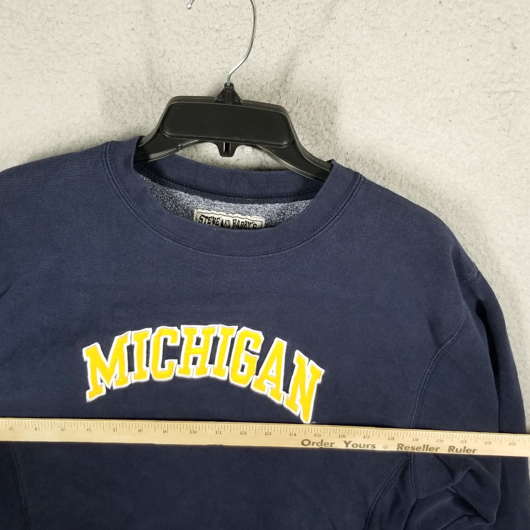 Vintage Y2K University Of Michigan Men S Grunge Sweatshirt Crew Neck Steve and Barrys Size US S / EU 44-46 / 1 - 7 Thumbnail
