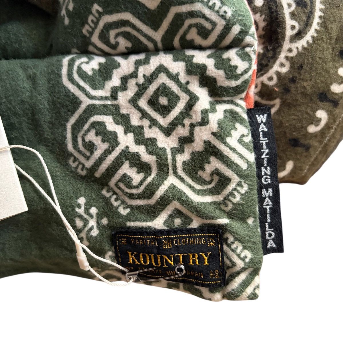 Kapital Kapital Flannel Bandana Print Reversible KESA Scarf Size ONE SIZE - 3 Thumbnail