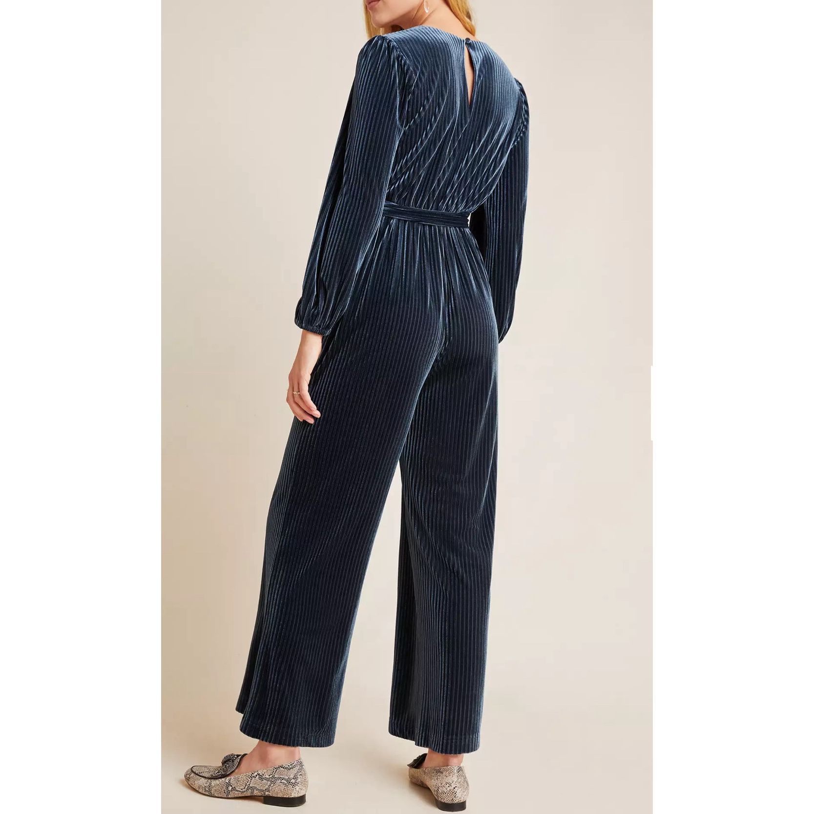 Anthropologie Anthropologie Ali & Jay NWT Samantha Velvet Jumpsuit sz L Size US 40 / EU 56 - 2 Thumbnail