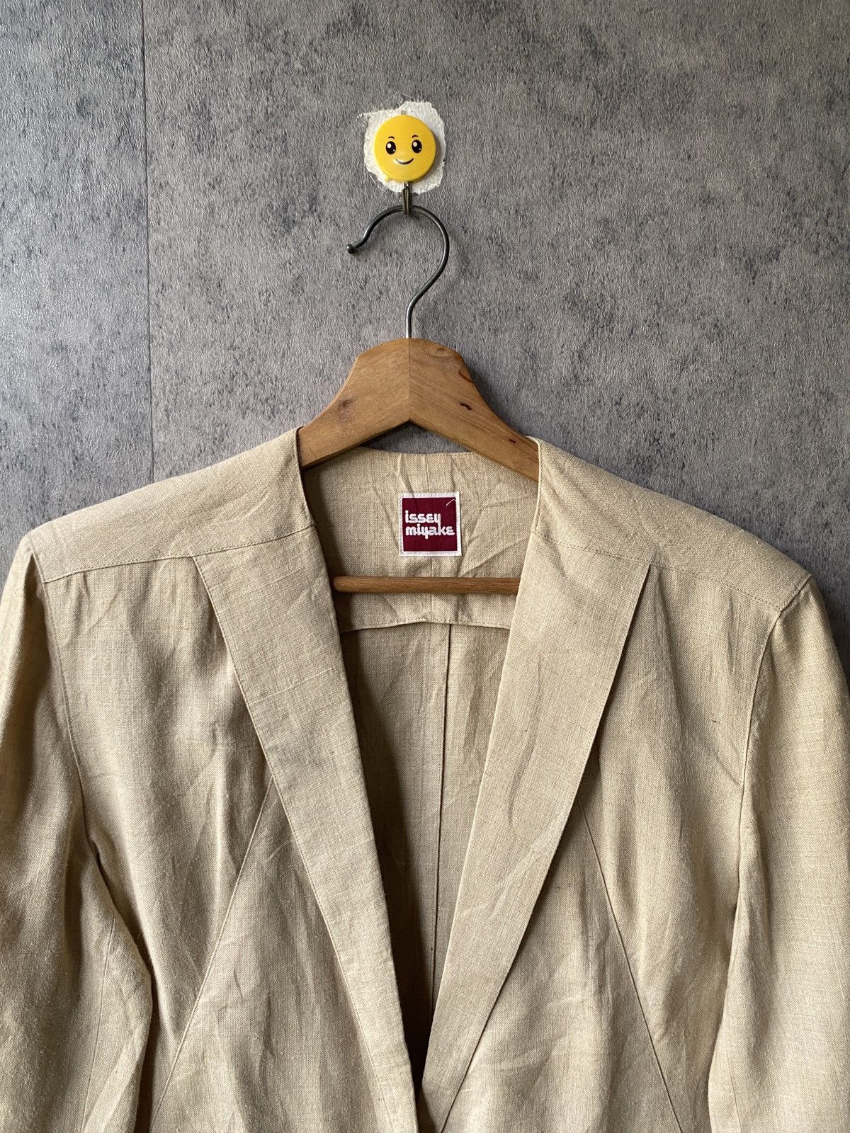 Issey Miyake Vintage 70s/80s Issey Miyake Square Label Linen Coat Jacket Size M / US 6-8 / IT 42-44 - 4 Thumbnail