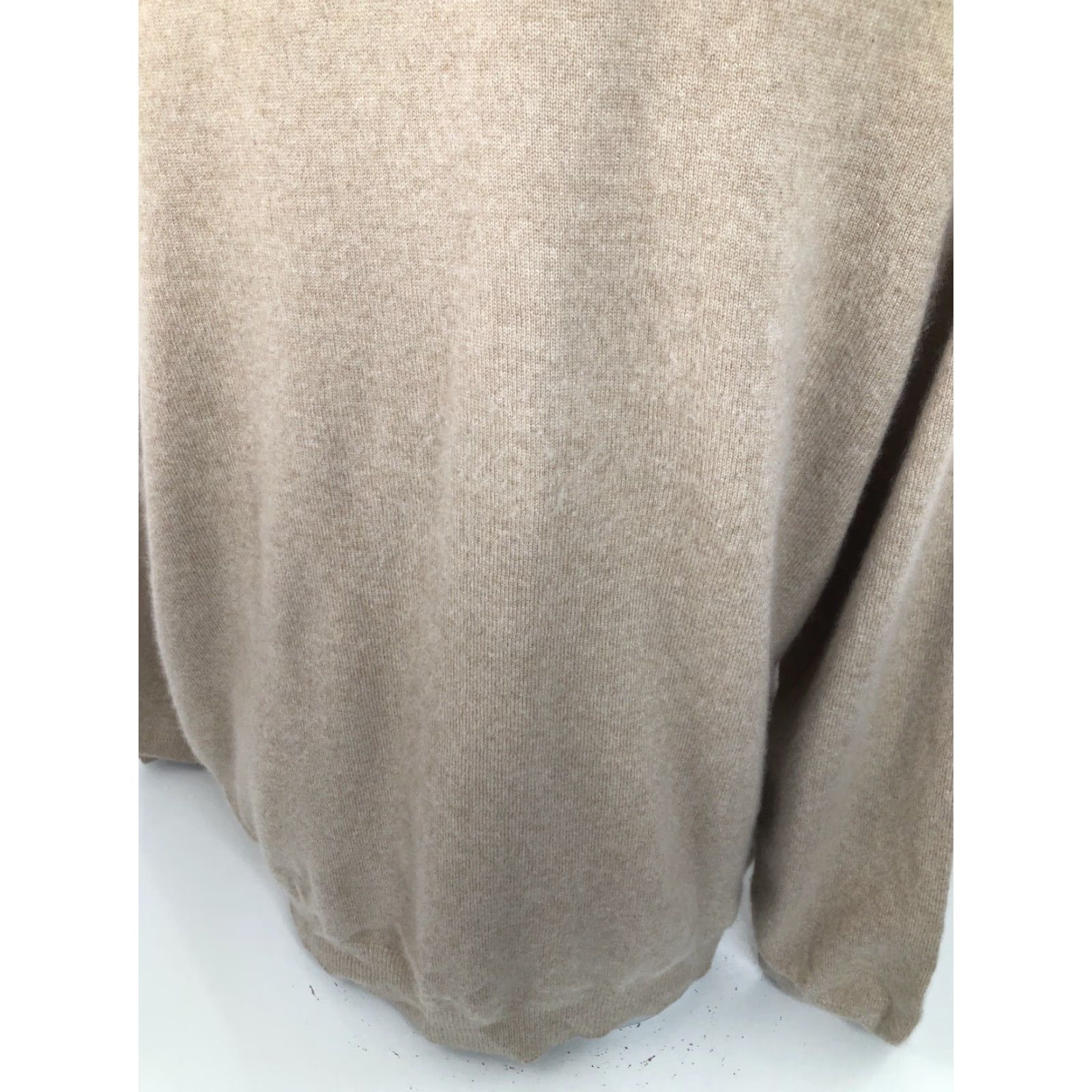 Lands' End Lands' End / Cashmere Wool Mens XL Sweater Shirt Pullover Light Brown Beige Mens XL Wool Cashmere Pullover Sweater 90s? Size US XL / EU 56 / 4 - 5 Thumbnail