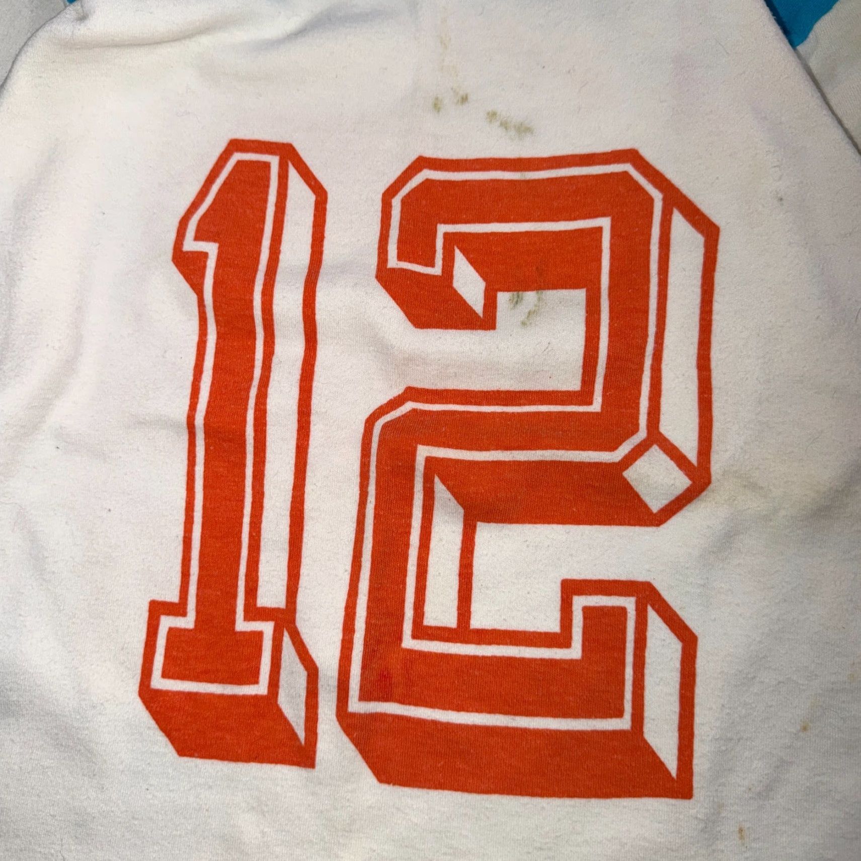 Vintage Vintage 70s Ego T-Shirt Jersey Raglan USA Blue Orange #12 Distressed Size US XS / EU 42 / 0 - 2 Thumbnail