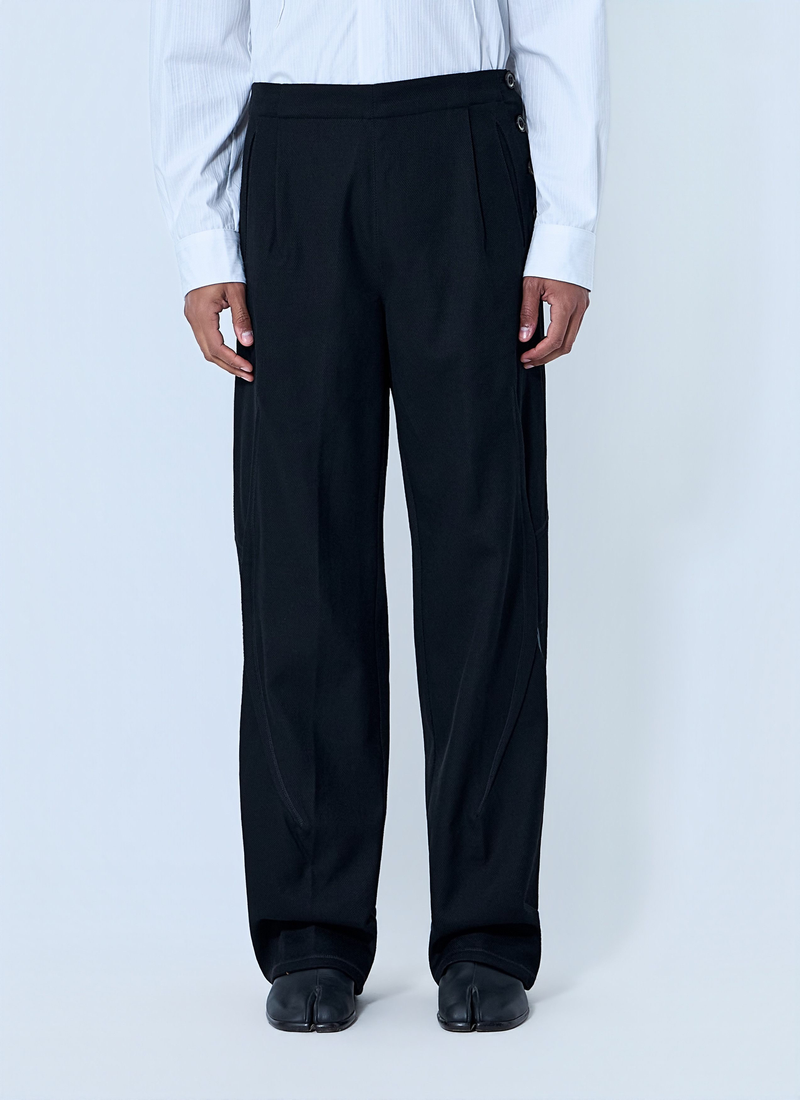 Kiko Kostadinov FW22 00132022 Xolo Pleated Trouser Deep Green