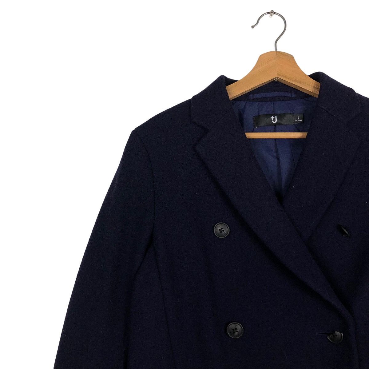 Jil Sander 🔥Rich Black - Wool Double Collar Fly Coats Long Jacket J+ Size US S / EU 44-46 / 1 - 5 Thumbnail