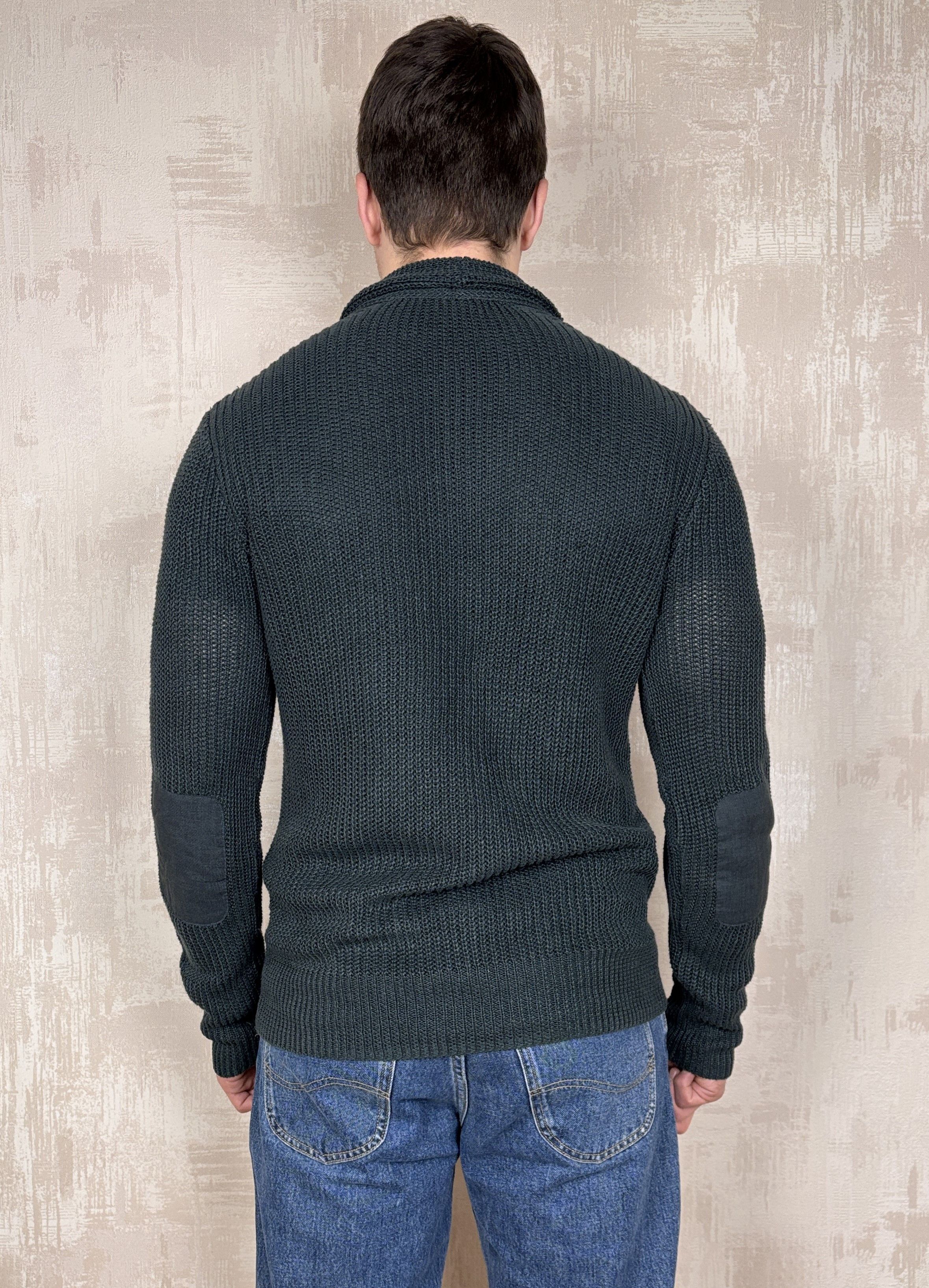 John Varvatos John Varvatos U.S.A. Linen Shawl Collar Cardigan Sweater Size US L / EU 52-54 / 3 - 17 Thumbnail