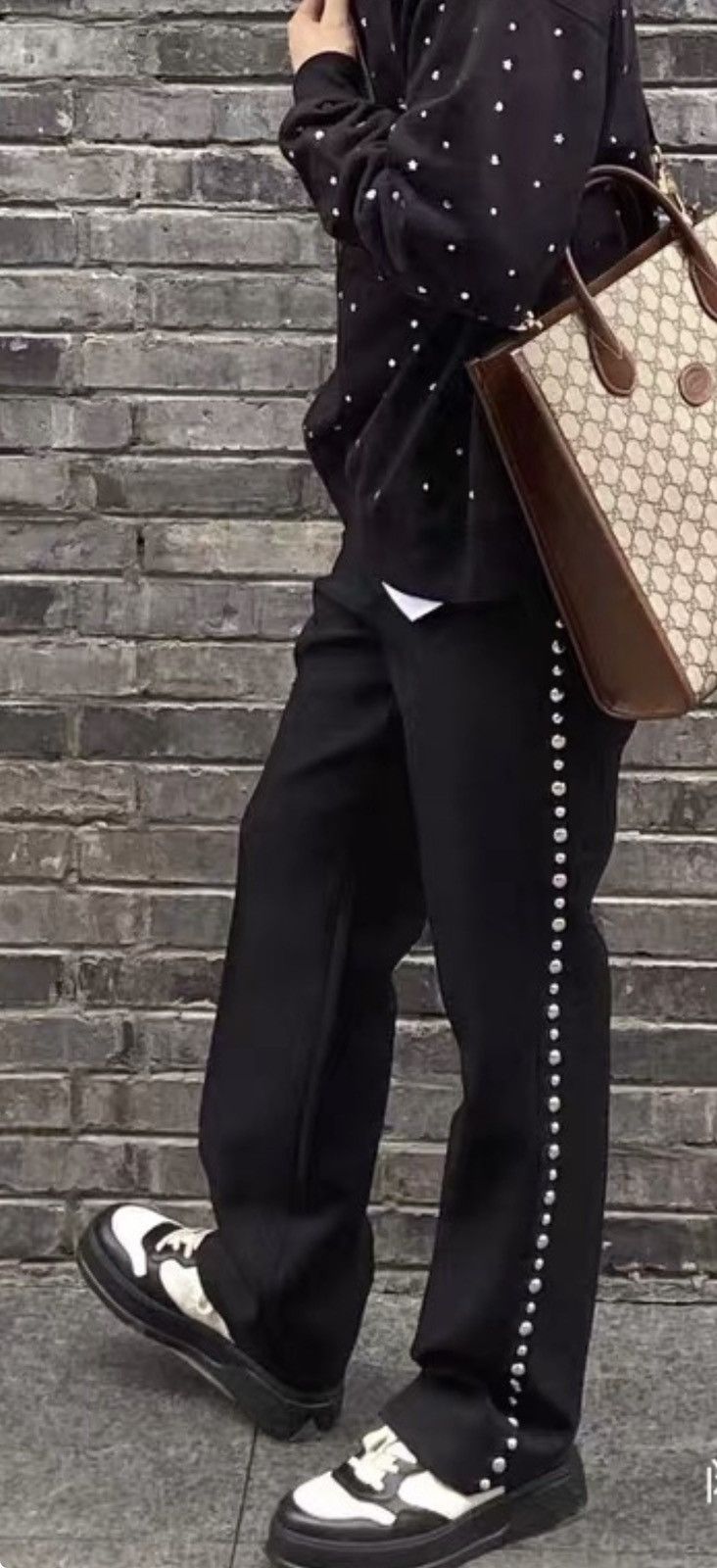 Gucci stud sudes fluid drip.pants size48 Size US 31 - 1 Thumbnail