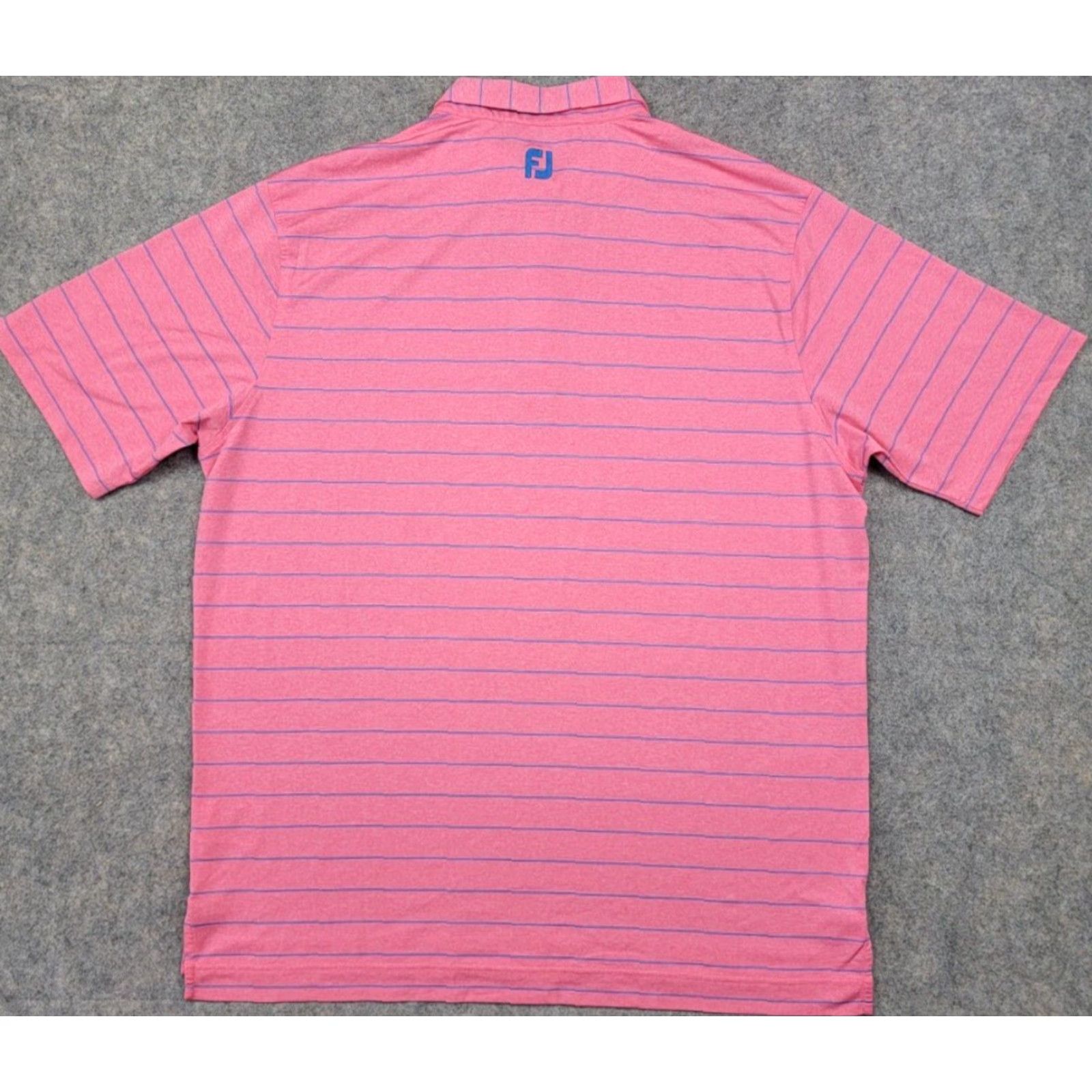 Footjoy FootJoy Golf Polo Shirt Mens 2XL Pink Stripe Short Sleeve Outdoor Sports Classic Colorful Baseball? Size US XXL / EU 58 / 5 - 6 Thumbnail