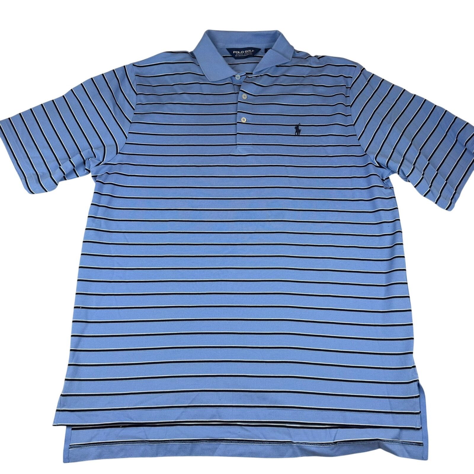 Polo Ralph Lauren Vintage Polo Golf Ralph Lauren Blue Striped Polo Shirt L Size US L / EU 52-54 / 3 - 1 Thumbnail