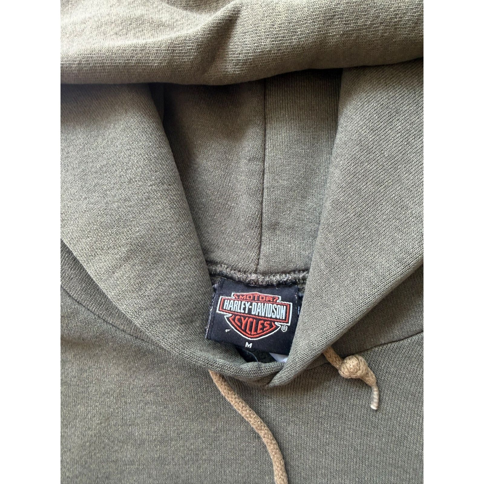 Harley Davidson Vintage Faded Harley Davidson Olive Wings Pullover Hoodie Size US XXL / EU 58 / 5 - 5 Thumbnail