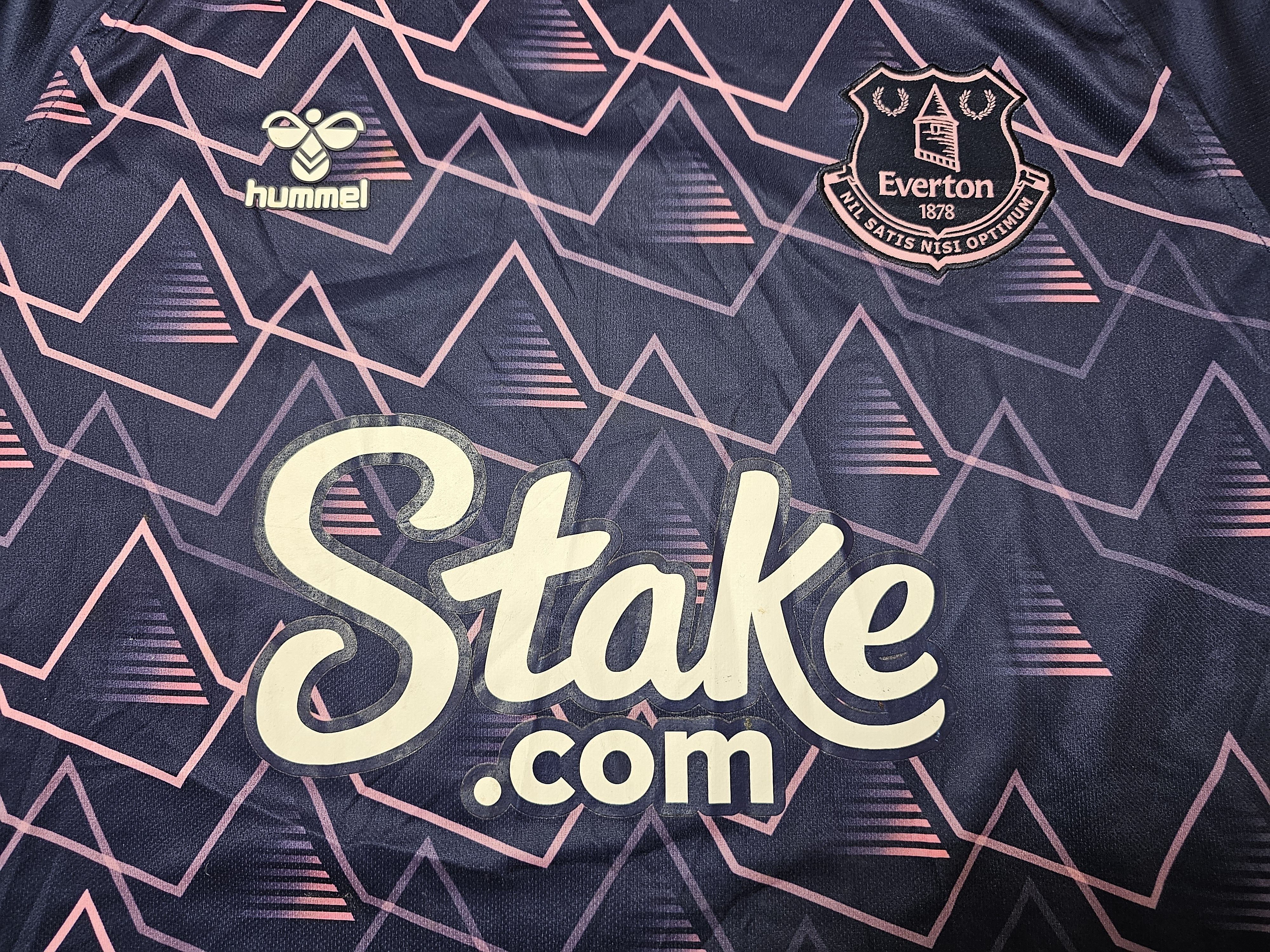 Hummel EVERTON 2022 2023 PRE-MATCH FOOTBALL SHIRT SOCCER JERSEY Size US XL / EU 56 / 4 - 3 Thumbnail